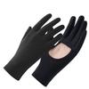 Sunscreen Gloves for Women's Ice Silk Summer Anti-ultraviolet Outdoor Thin Cycling Driving Anti Slip Palm Hollow Gloves