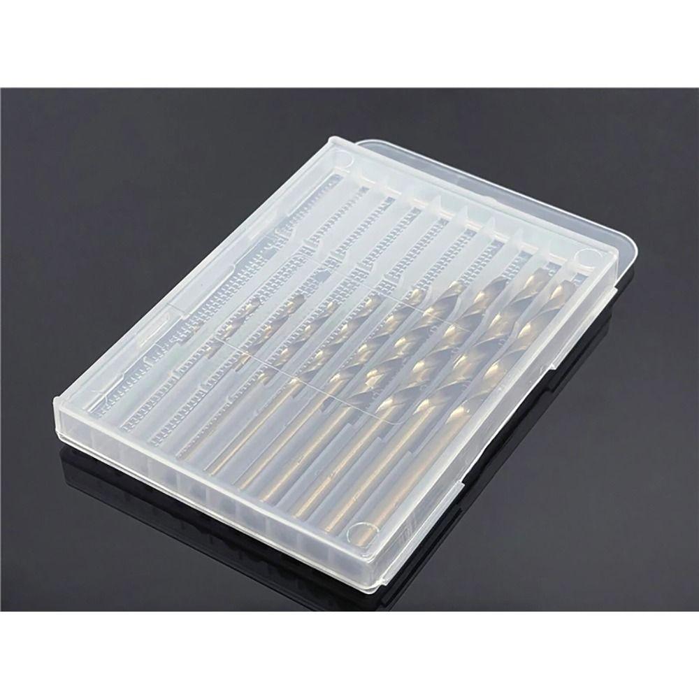 1Pcs Clear Tool Parts Storage Case Plastic Hardware Tool Box For Twist Drill Tap Accessories