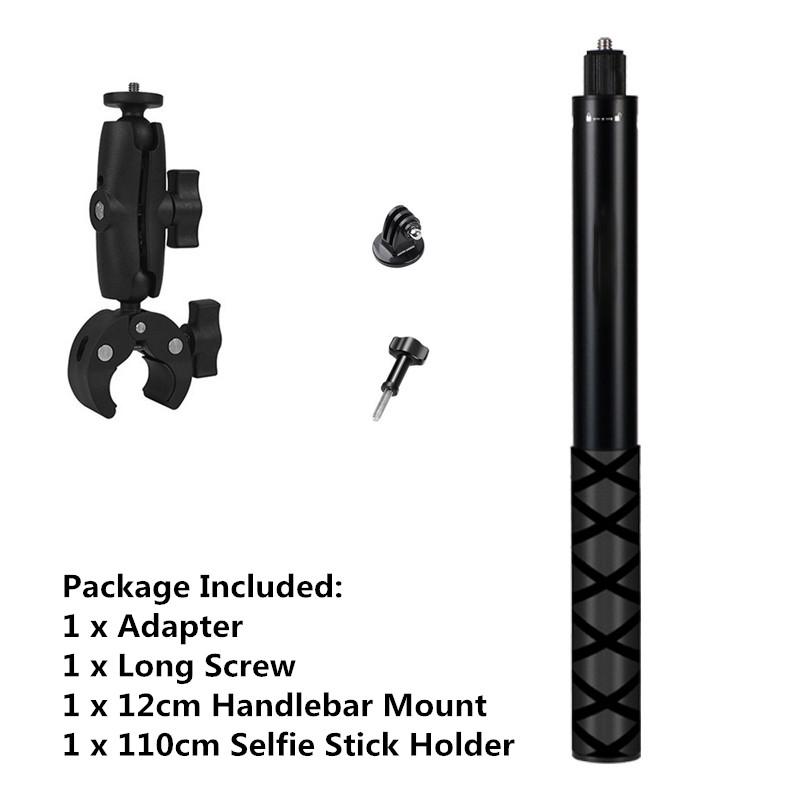 For GoPro 13 12 11 10 9 8 Motorcycle Bicycle Holder Handlebar Mount Bracket For Insta360 X5 X4 DJI OSMO Action 5 Pro Accessories