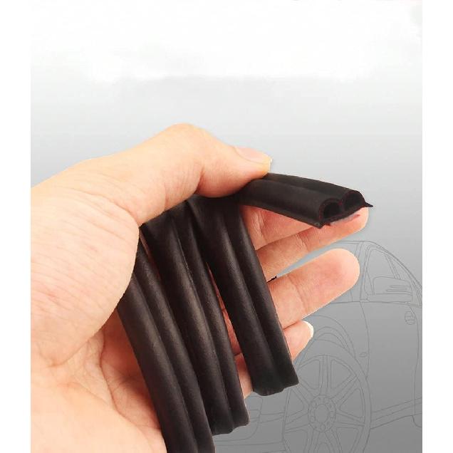 33Ft Universal Self Adhesive Weather Seal Strip For Car, 51/100 Inch Wide X 1/5 Inch Thick, Auto Door & Window Weatherstrip With Engine Cover (2