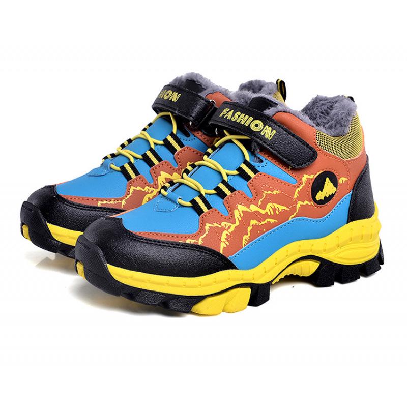 Boys' Non-Slip Winter Hiking Boots - Warm Outdoor Sports Footwear for Kids