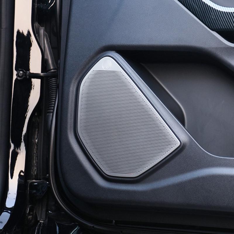 ABAIWAI For Ford Explorer     Interior Speaker Covers Auto Side Door Stereo Audio Sound Loudspeaker Cover Trim