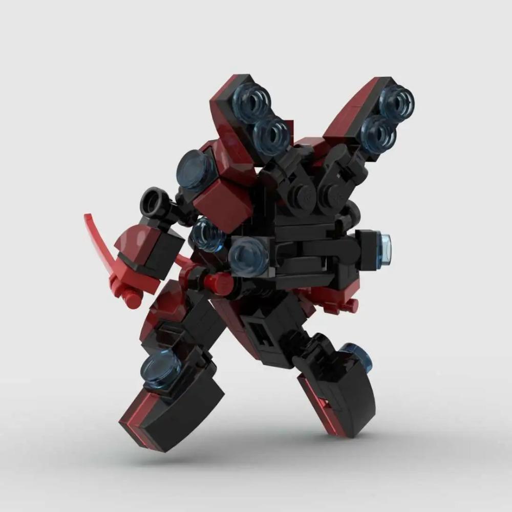 Mecha Warrior Blocks Model Boy Toys MOC Robot Action Anime Figure Building Blocks Kids Toys DIY Assembly Bricks Toy For Children