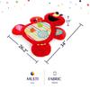 Bright Starts Sesame Street Tummy Time Elmo Prop Mat (0 Months, Baby Mat, Nap Mat, Teething Mat, Rattle, Red, 12040)