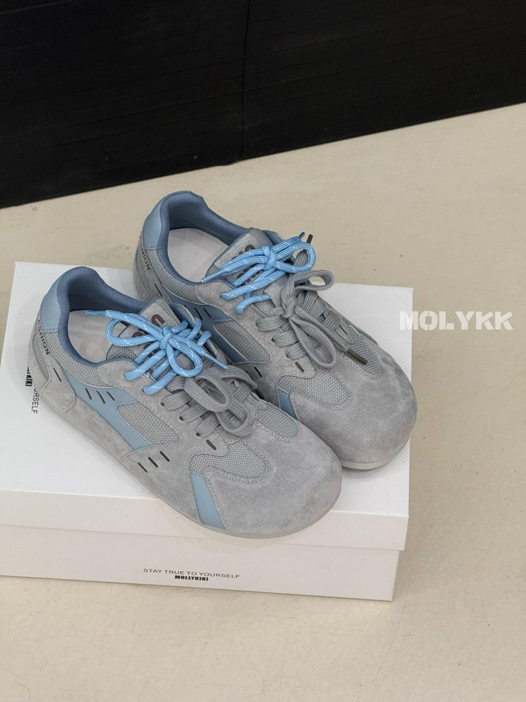 

Korean version of spring pair of shoelaces German training shoes women s inner height increase leather thick sole versatile 2025 new small fresh Forre 35