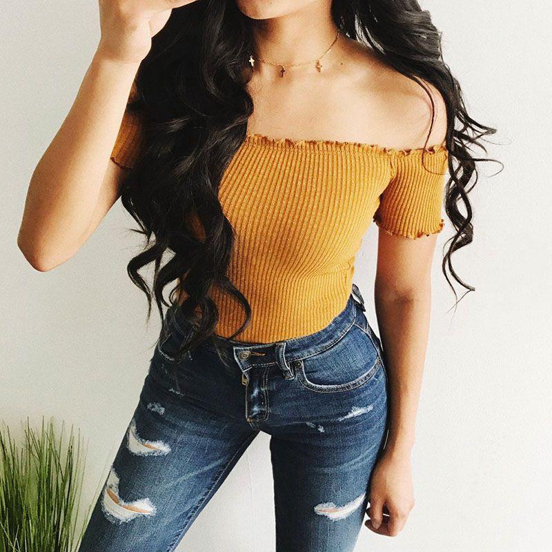 Elegantes Damen Sommer Casual Off-Shoulder Tanktop Weste Bluse Für Mühelosen Stil