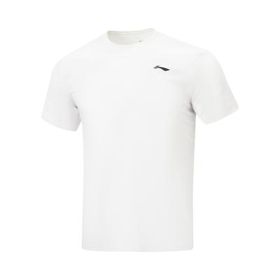 Li Ning Fitness Series Logo Letter Stitching Round Neck T-Shirt Men Tops ATSW165-2
