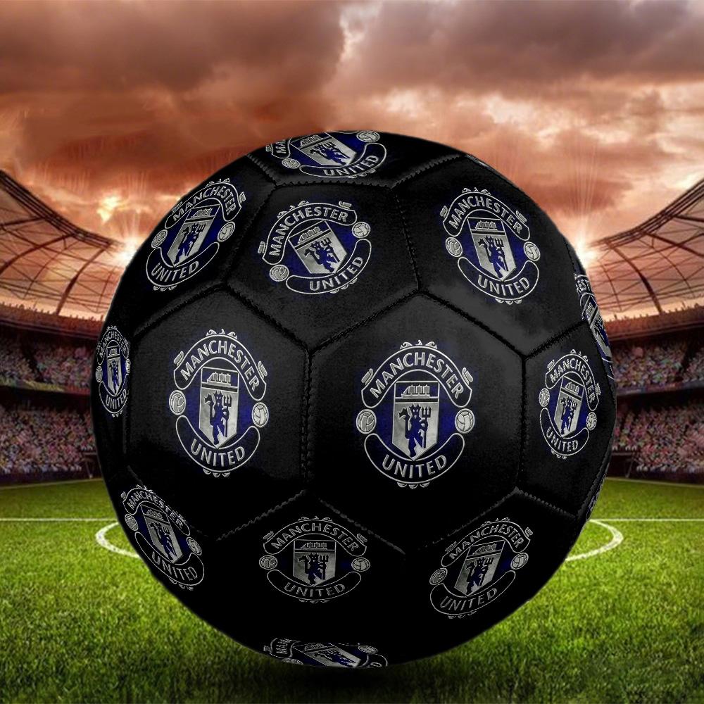 Man U logoSoccer Ball Colorful All Ages Machine Stitched PVC Competition Ready Durable High-Bounce