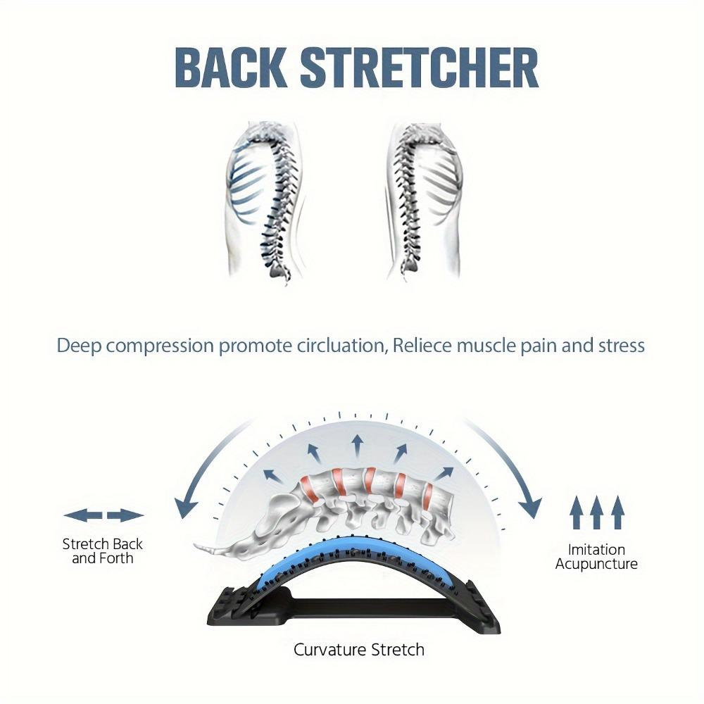 Back Stretcher For Lower Back Pain Relief, Lumbar Back Cracker Board, Back Massager To Relieve Pain From Disc Herniation