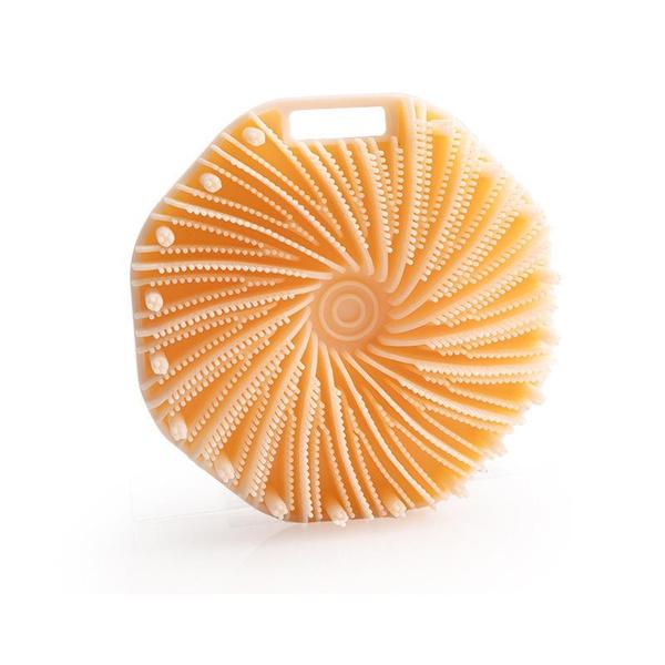 

1 шт., новый мягкий силиконовый скребок для тела, ручная очищающая щетка для душа, отшелушивающий скребок для тела для душа, нежное отшелушивание и массаж