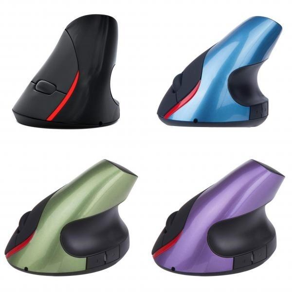 

Professional 2.4GHz 5 Buttons Rechargeable Battery Wireless Ergonomic Vertical Optical Mouse чорний