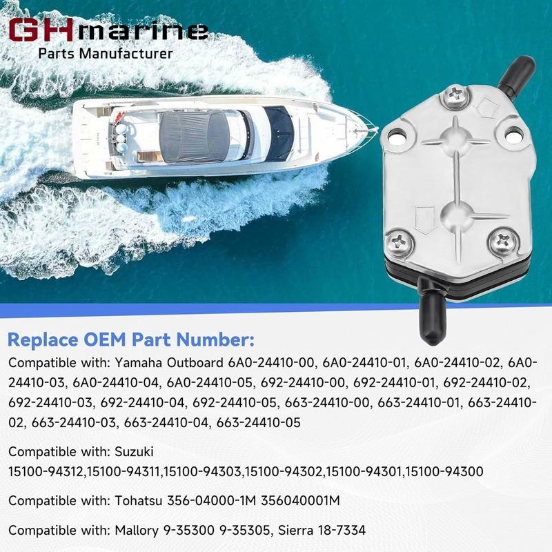 356-04000-0 Fuel Pump for Nissan Tohatsu 2 Stroke 25HP 30HP 40HP 50HP 55HP 60HP 70HP Outboard Engines 356-04000-1M 15100-94312