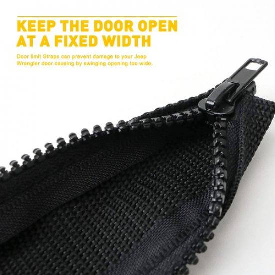 4* Limiting Door Strap Harness Wire 2007- fits Jeep Wrangler JK JT JL Oxford