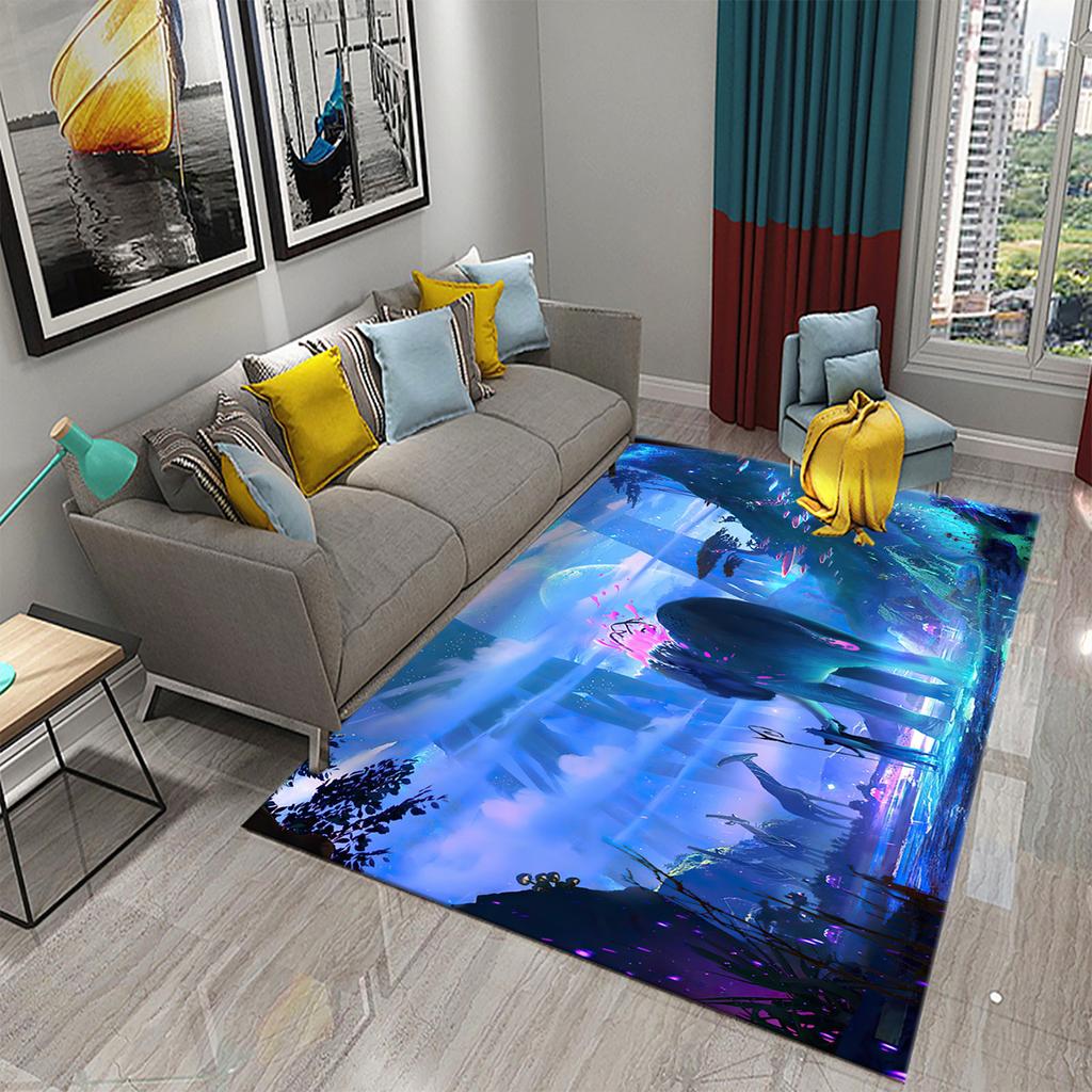 Family Bedroom Living Room Floor Mat Bathroom Kitchen Non-slip Rug Dream Elephant Rug Magic Animal Rug
