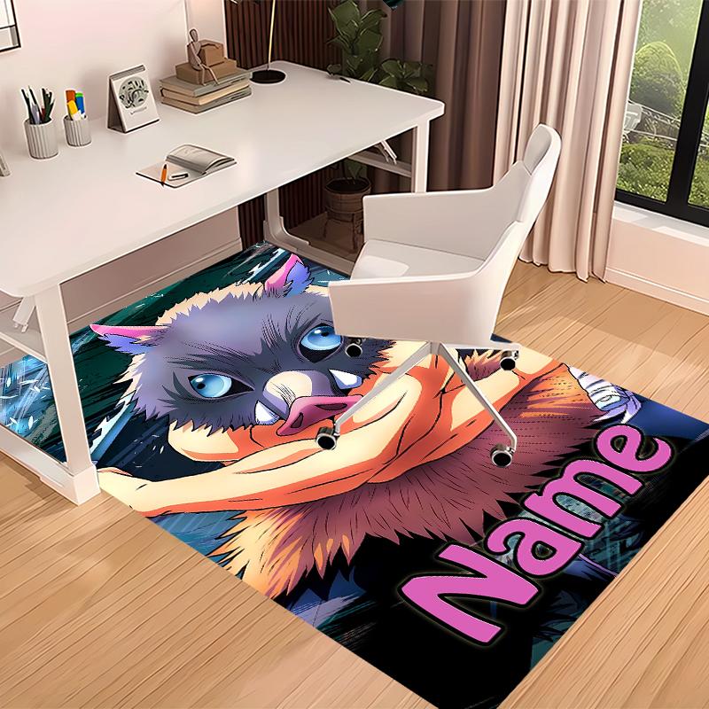Custom personalization Demon Slayer characters Print Area Rug - Soft, Washable Non-Slip Indoor Mat,Living Room,Home&Office Decorative Rug