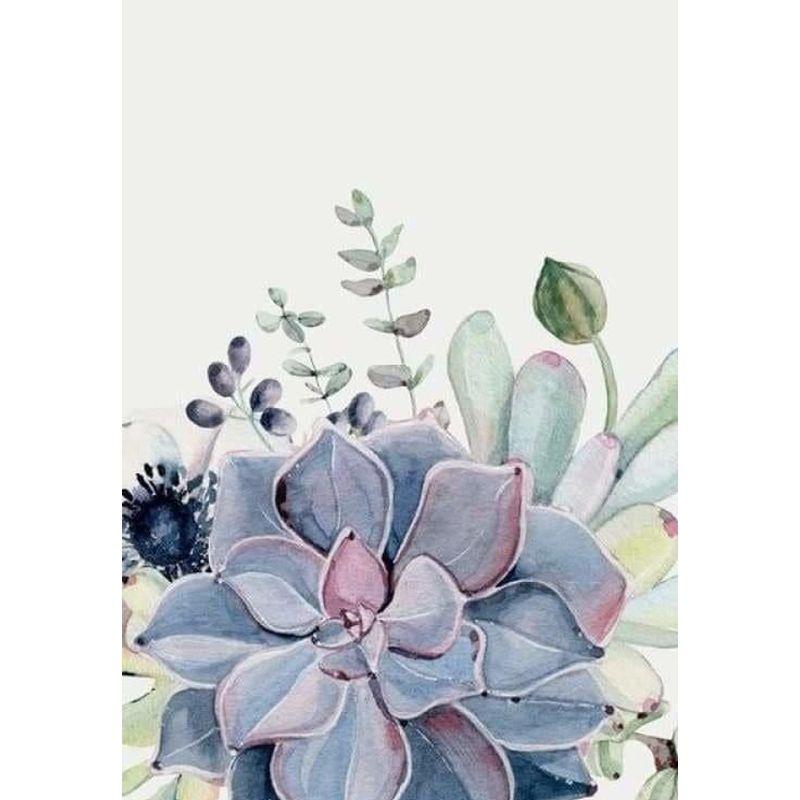 5D Round Diamond Painting Succulent Plants Diamond Embroidery Full Round Mosaic Flowers Handmade Home Decoration