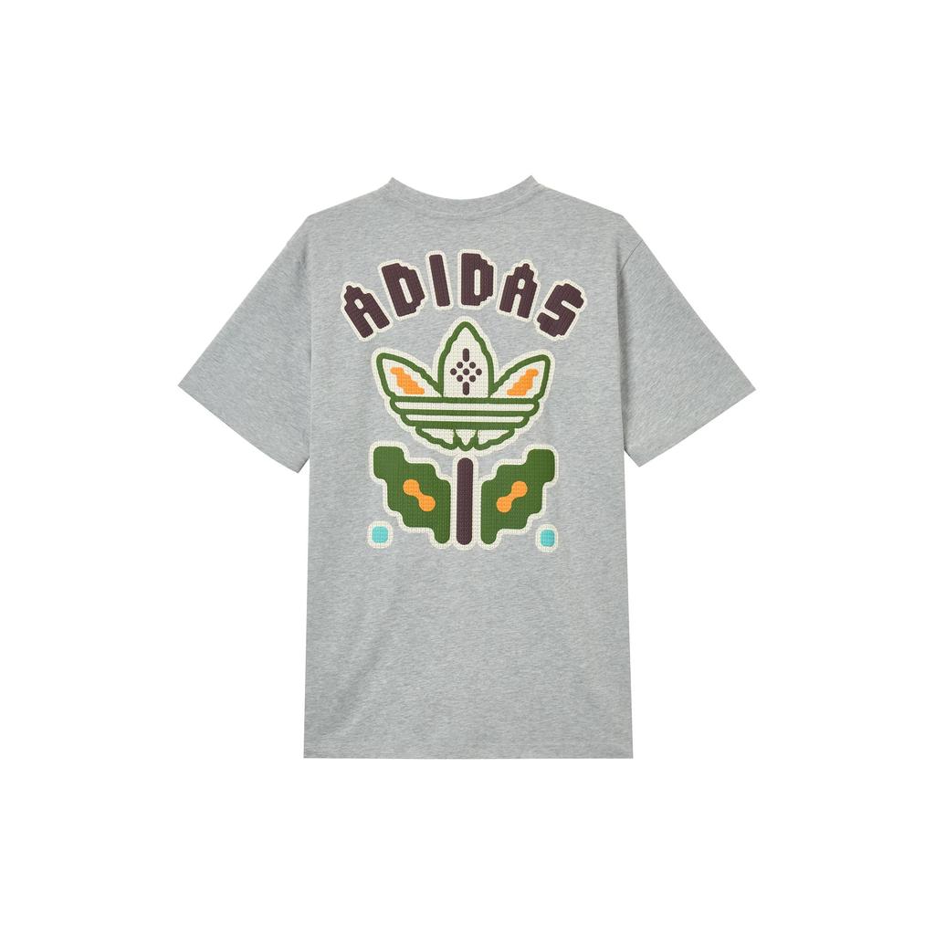 Adidas Originals T Shirts Men's Medium Heather Gray Crew Neck Moderate KD1847