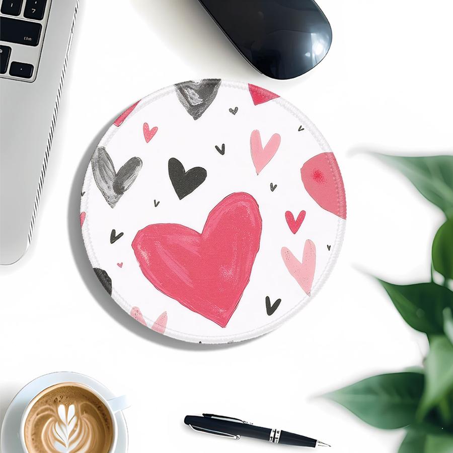 Anti slip 1pc Mouse Pad Keyboard Mouse Pad office Pad Desk accessories Game Console Pad Computer Laptop Pad Love Heart Leopard