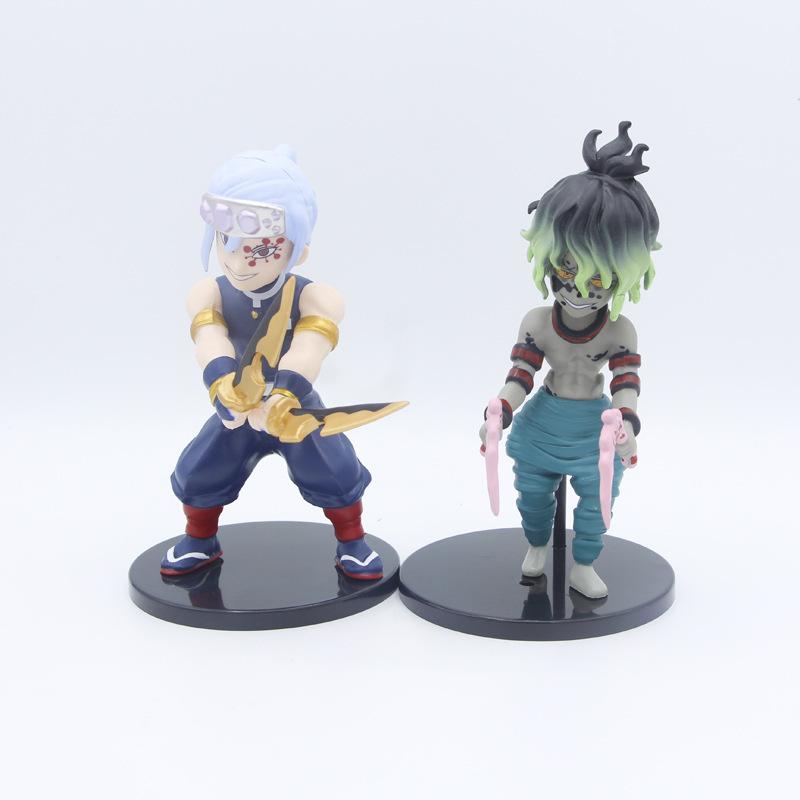 Q Version Demon Slayer Figures - Tanjiro, Nezuko & Zenitsu Ornaments In Sitting, Standing, or Kneeling Poses
