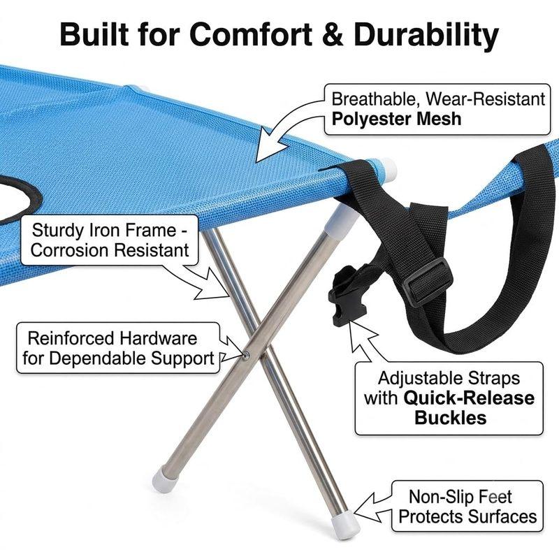 Foldable Pet Shower Holder Anti-Scratch Pet Grooming Hammock Table Adjustable Support Frame Detachable Pet Bathing Station Rack