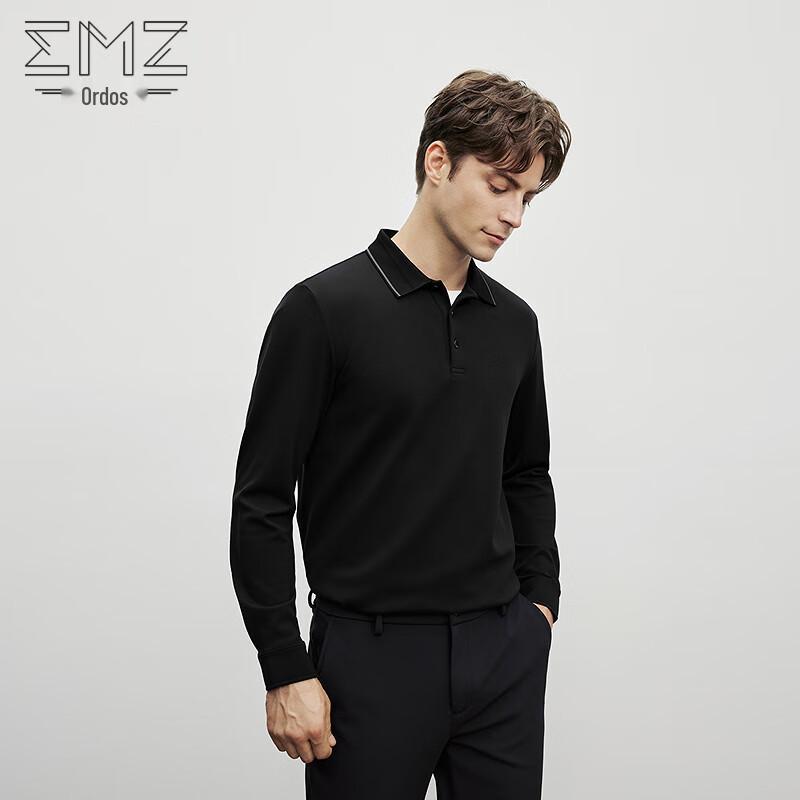 EMZ Men s Skin-friendly Thermal Long-Sleeve Polo Shirt L