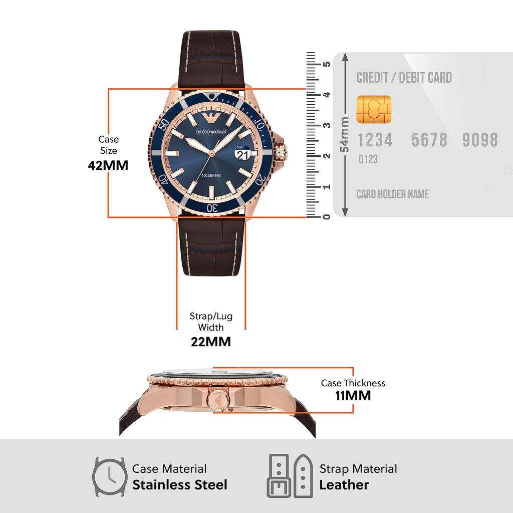Watch WORLD EXPLORER AR11556 Brown [Emporio Armani] Men's