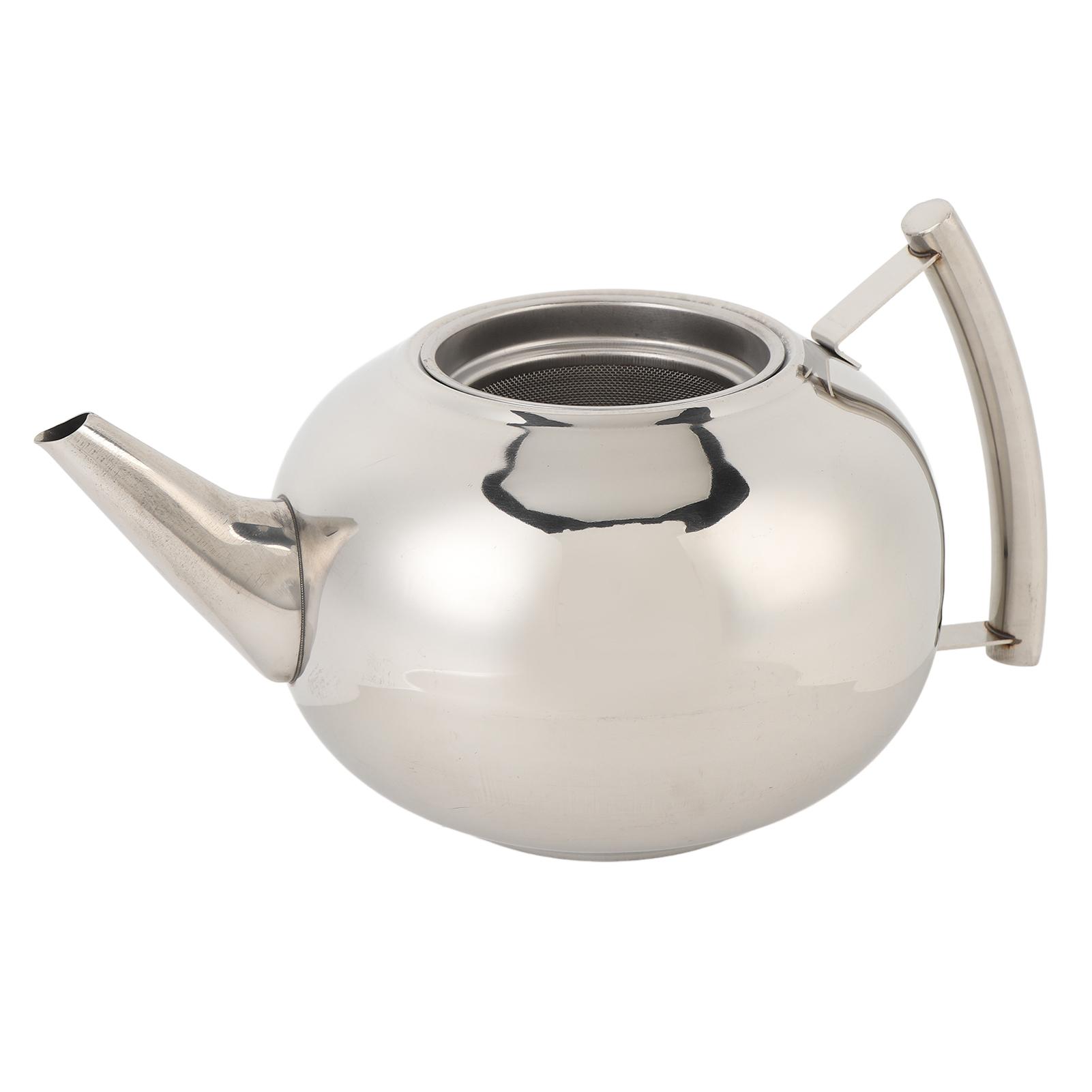 

Чайник из нержавеющей стали, герметичный, с эргономичной боковой ручкой, чайник с отсоединяемым инфузором, 2000 мл 2000ml