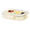 Divided Snack Tray With Lid Sealed Fruit Tray With Lid Portable Charcuterie Sealed Container For Candy Nuts