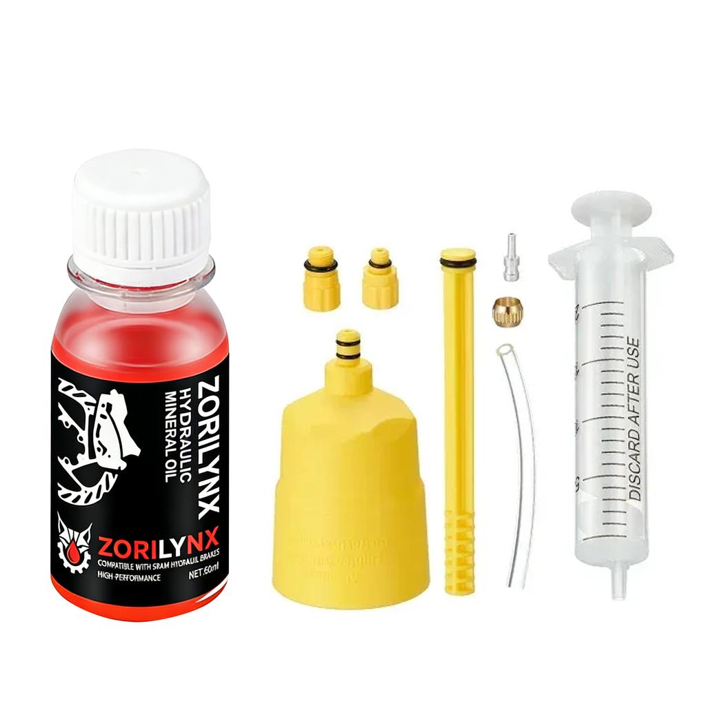 60ml Mineral Oil Bicycle Brake System Bleed Kit Tools MTB Brake Fluid Change Hydraulic Kits for SHIMANO TEKTRO Avid Series