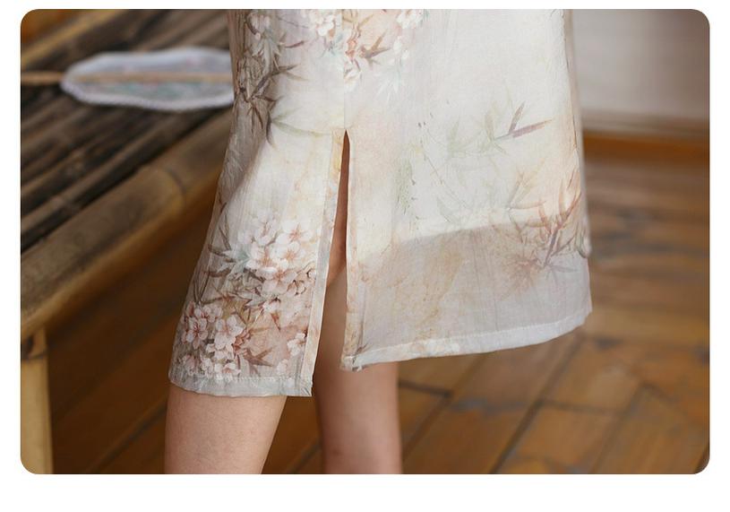 Stilvolles Qipao-Kleid für Frauen mittleren und höheren Alters, Sommer 2026 - Neuer chinesischer Stil Rock