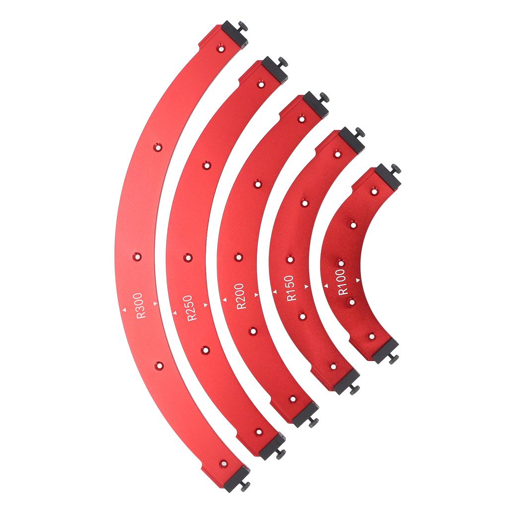 Corner Jig Template Set R100-300 Aluminium Alloy Trimming Round Corner Templates for Woodworking