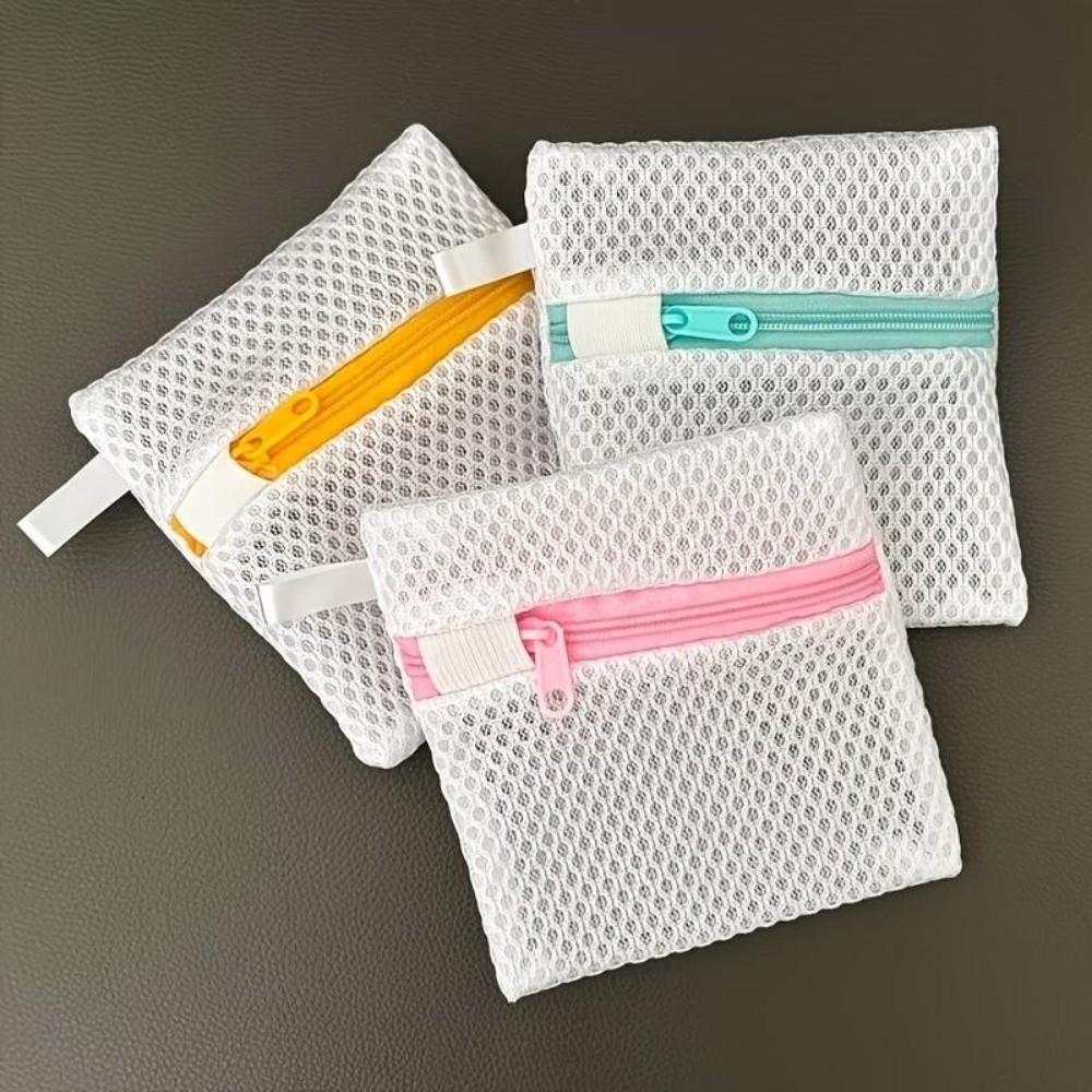 Mesh Machine Zipper Bag Mini Laundry Pods Washing Pouch Reusable Small Mesh Laundry Bag  Travel