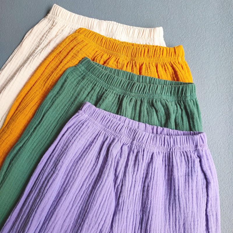 Pantalones para Niños Algodón Lino Pantalones Suaves Casuales Largos para Niños y Niñas