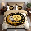 SHEIN Sun and Moon 3D Digital Printing Quilt Set Three-piece Customization