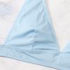 Women's High Waist Two Piece Bikini Set with Padded Bra and Wireless Support Textured Fabric Swimsuit Beachwear