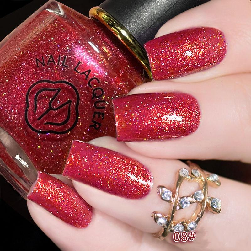 

26 цветов нового лазерного лака для ногтей Net Red Star Diamond Violet Snow Leaf Lotus Light Fish Smoke Rose Gold 08