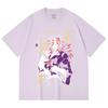 230 Gsm 100% Cotton Demon Slayer V35 Kokushibo Print Unisex Heavy Cotton T Shirt