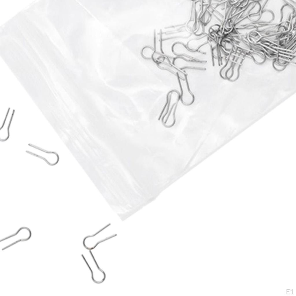 100 Pieces Hanging Pins Alloy Wire Jump Rings Mini Firing Accessories for Ceramic Ornaments