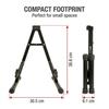RockJam Folding Stand RJGS01 for and Electric Guitars Acoustic, Classical,