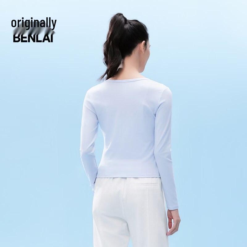 Benlai Women's Antibacterial Slim Fit Long-Sleeve T-Shirt