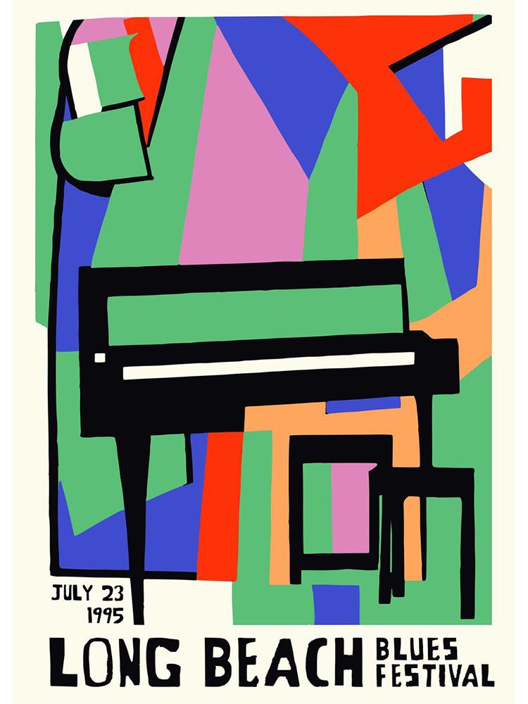 Amerikaanse Folk Blues Jazz Festival Canvas Schilderij Abstract Wall Art Poster En Print Voor Woonkamer Home Decoratie Foto