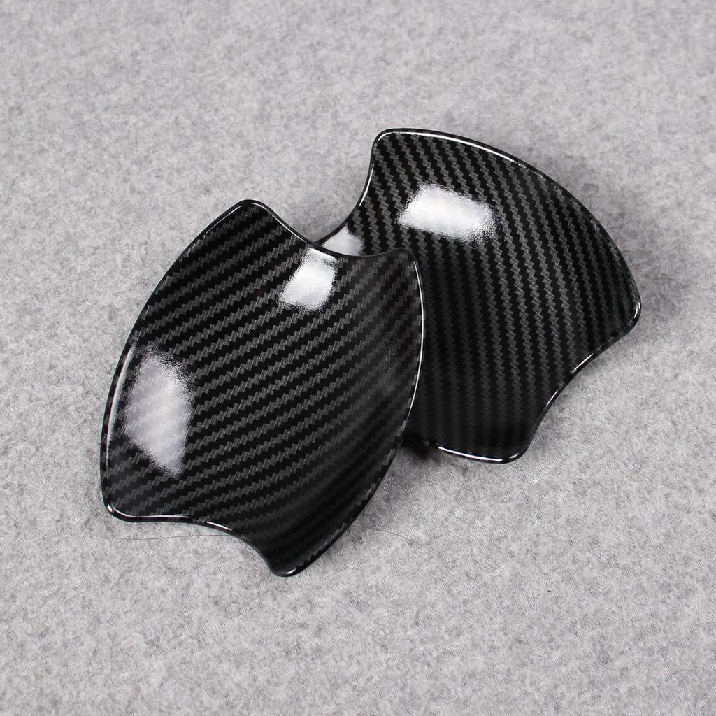 RUIQ Exterior Door Handle Protector Cover for Nissan Kicks Prevents Scratches from Designed Specifically for Nissan Kicks Carbon Fiber (P15 Model) -