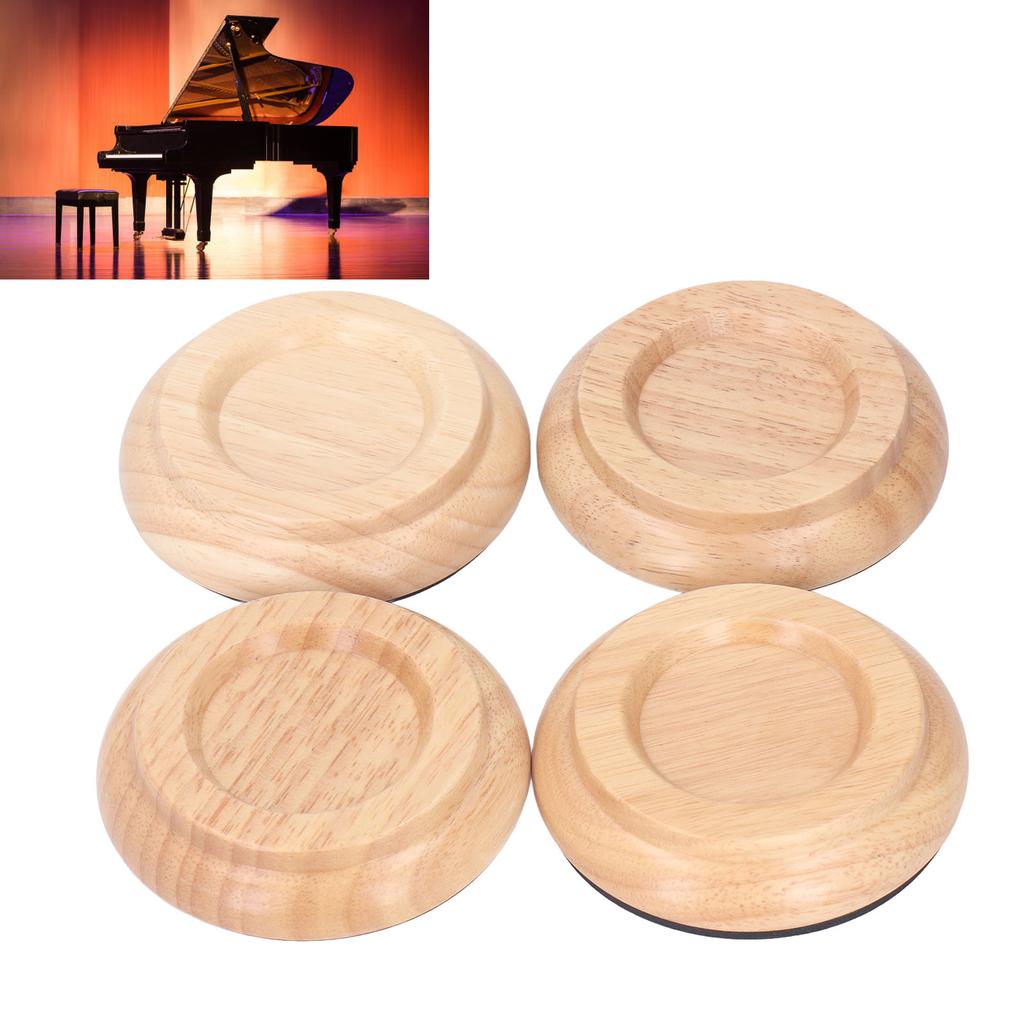 4PCS Piano Floor or Anti Vibration Small Size Non Slip Piano Caster Cups Floor or