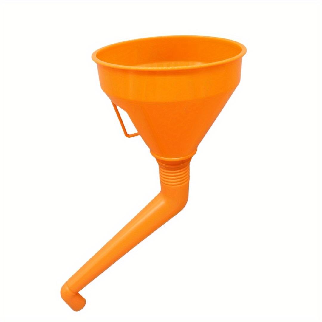 

Прочная пластиковая масляная воронка 145 мм с эргономичной изогнутой ручкой и защитой от пролива, ярко-оранжевая, для тракторов, дизельных двигателей, генераторов, мотоциклов, автомобилей оранжевый