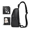 Men Large Capacity Chest Bag, Casual Multifunctional Crossbody Shoulder Bag for Commute