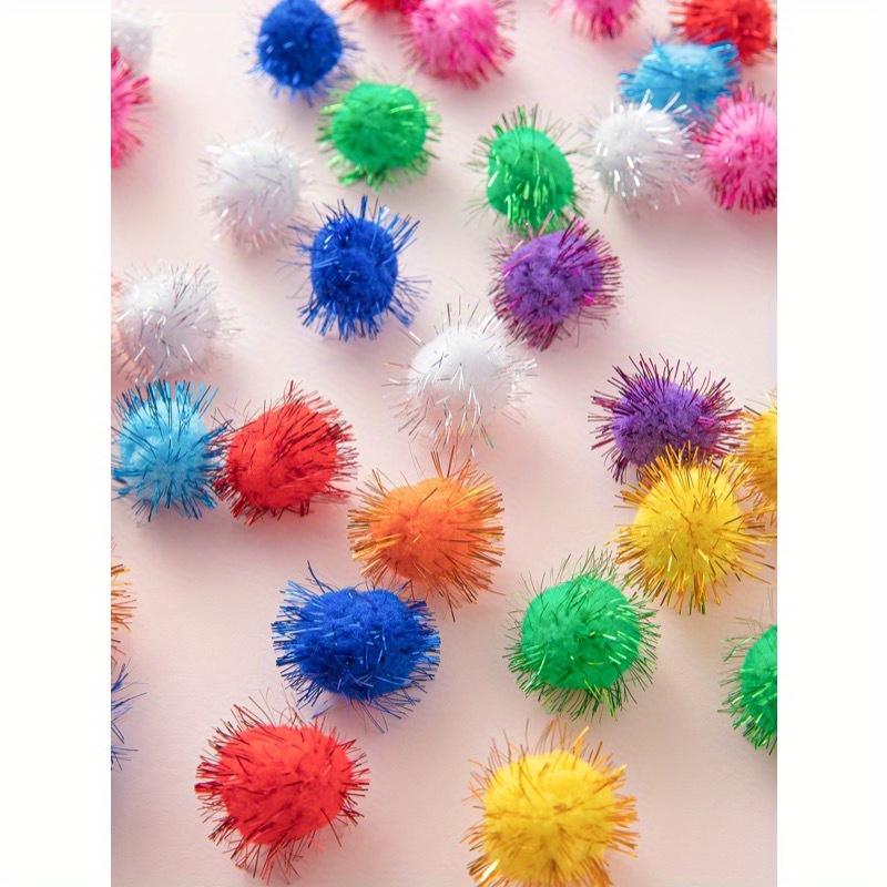 30pcs Random Color Cat Teaser Ball, Pet Ball Toy For Dog & Cat, Pompom Ball Cat Toy For Indoor Cats