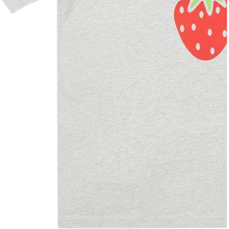 Palace Fruchtiger Buchstaben-Print Rundhals Kurzarm T-Shirt Unisex Oberteile Grau-meliert P22TS038