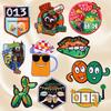 10pcs /Set Netherland Kruikenstad Emblem Embroidered Patches Iron On Patches For Clothing Netherland Carnival Patch Sewing Diy 