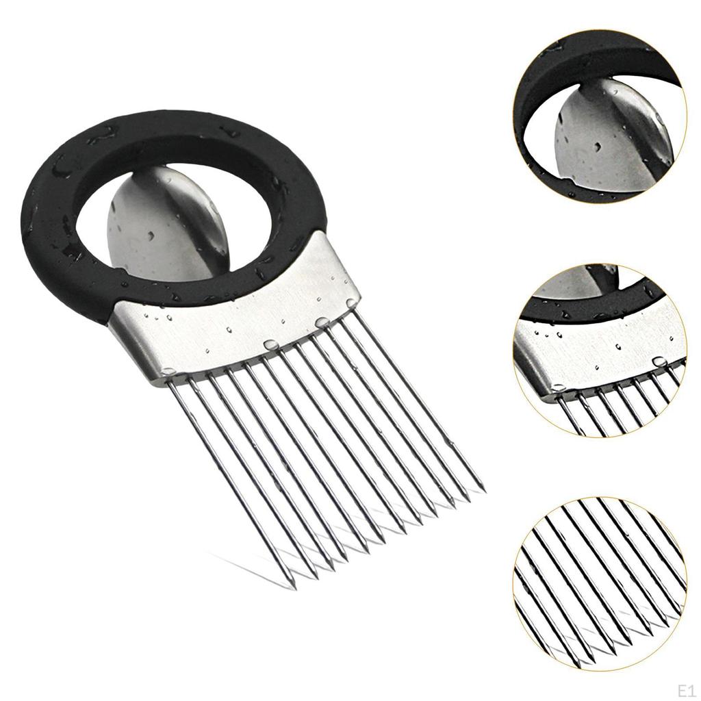 Onion Holder for Slicing Lemon Slicer Stainless Steel Cutter Fork Cheese