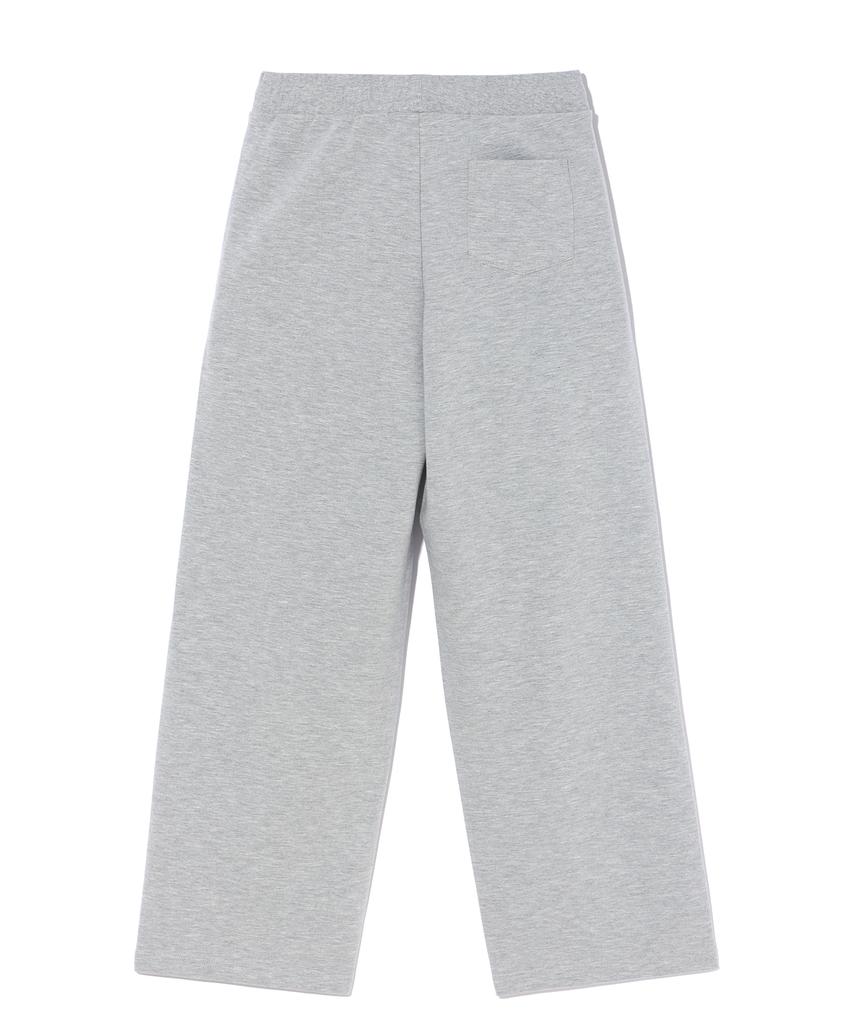 Eonoideu Single-Pleat Wide Sweatpants Lq6Pu182_Melange Grey